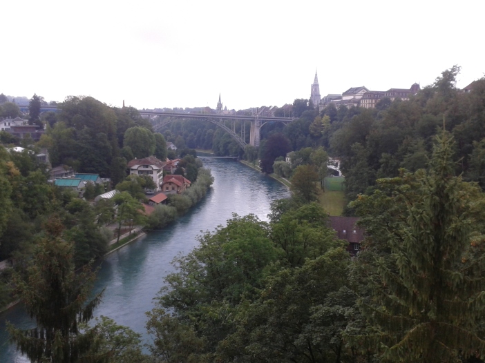 View of Aere river in Bern